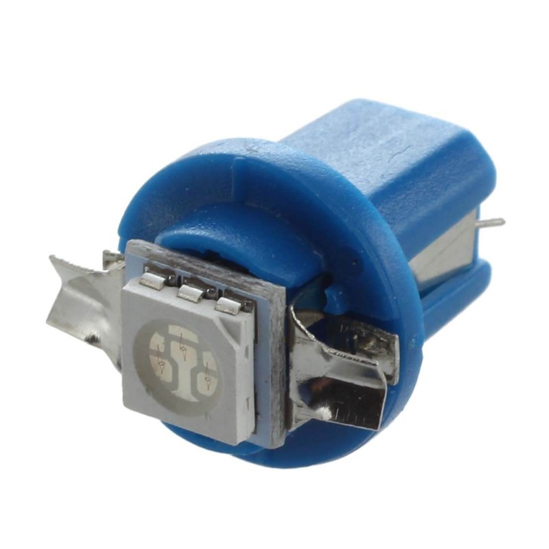 Coin laundry Tutor suspicious Led bec 1 smd soclu T5 B8.5D pentru bord de culoare albastru